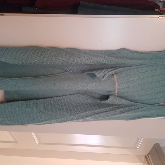 Knit waterfall autumn jacket / cardigan / vest - Picture 2 of 3